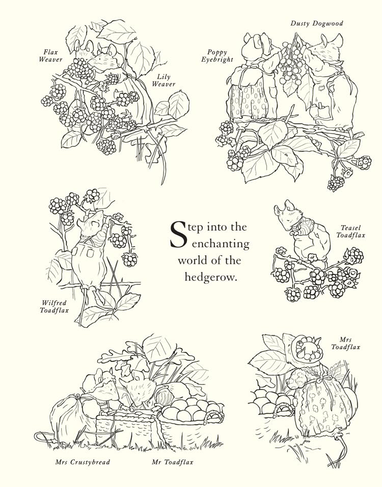 [object Object] «Brambly Hedge: Festive Colouring Book», автор Джилл Барклем - фото №3 - миниатюра