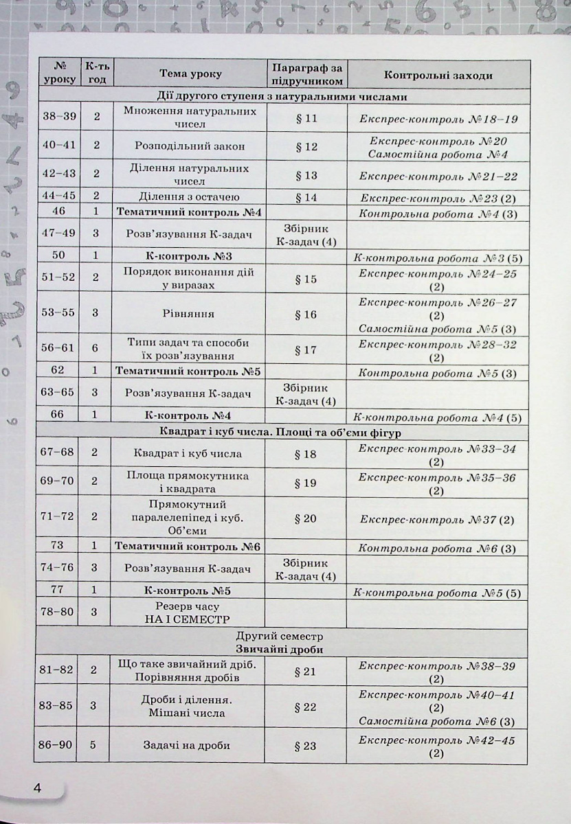 [object Object] «Математика. 5 клас. Самостійні та контрольні роботи», автор Ніна Тарасенкова - фото №4 - мініатюра