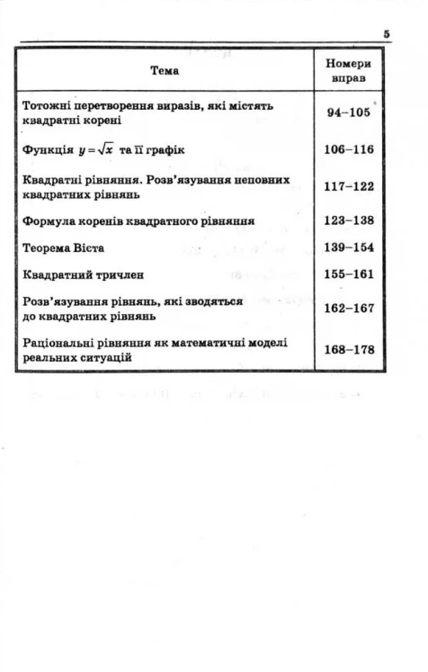 [object Object] «Алгебра. 8 клас. Збірник задач і контрольних робіт», авторів Аркадій Мерзляк, Віталій Полонський, Юхим Рабінович, Михайло Якір - фото №6 - мініатюра