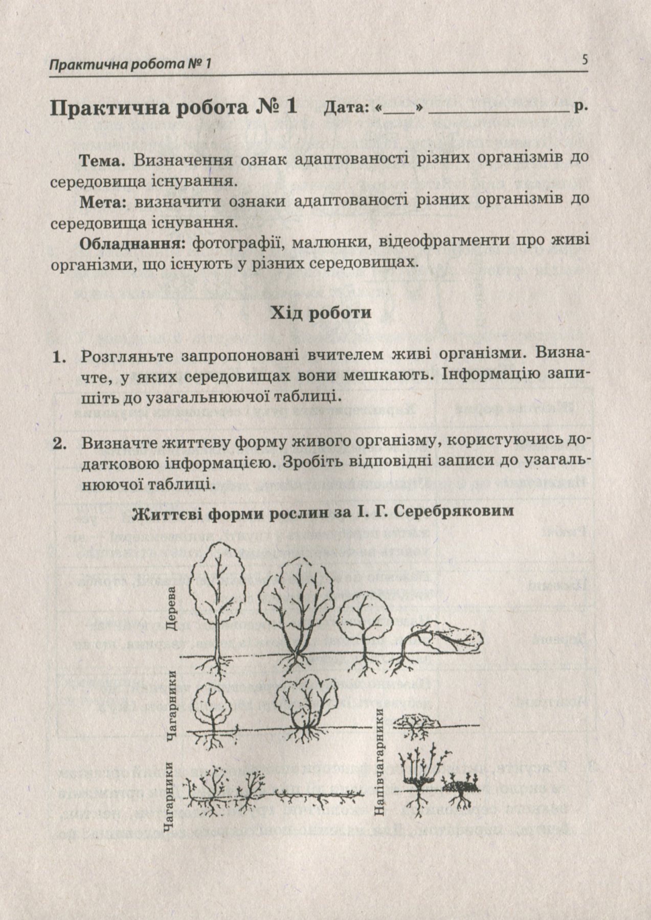 Біологія і екологія. 11 клас. Зошит для практичних робіт. Рівень стандарту — фото 5