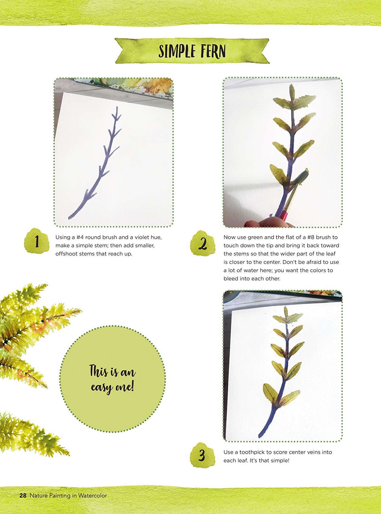 [object Object] «Nature Painting in Watercolor. Learn to paint florals, ferns, trees, and more in colorful, contemporary watercolor», автор Кристина Ломбарді - фото №4 - мініатюра