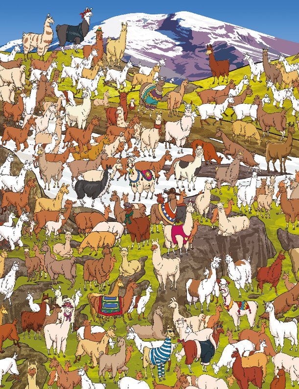 [object Object] «Where's the Llama? A Whole Llotta Llamas to Search and Find», авторов Пол Моран, Адам Линли, Хорхе Сантильян - фото №4 - миниатюра