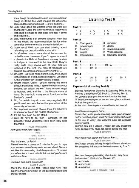 [object Object] «FCE Listening & Speaking Skills 1 and Pract Exam Papers 2. Teachers Book», авторів Вірджинія Еванс, Дженні Дулі - фото №4 - мініатюра