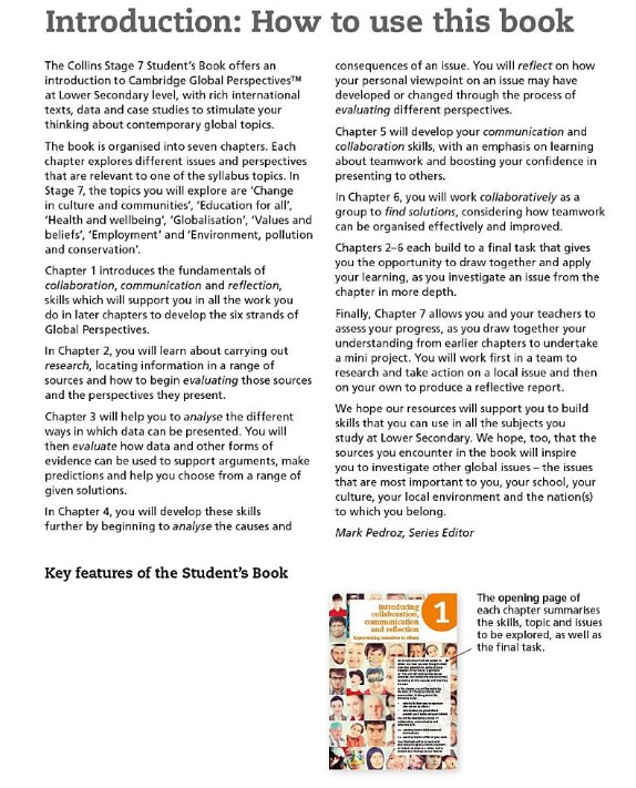 [object Object] «Cambridge Lower Secondary Global Perspectives. Student's Book. Stage 7», авторів Роб Бірчер, Майк Гулд, Марк Педроз, Ед Волш - фото №4 - мініатюра