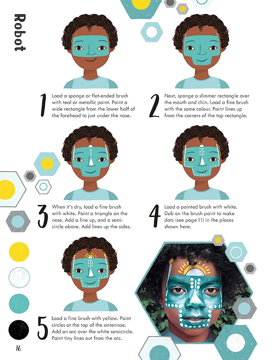 [object Object] «Book of Face Painting», автор Эбигейл Уитли - фото №4 - миниатюра