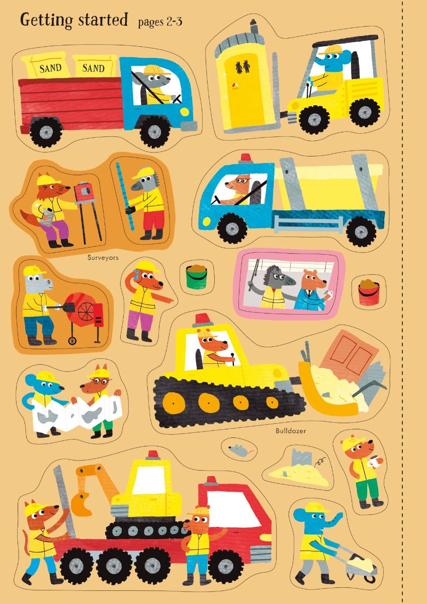 [object Object] «Little First Stickers Building Site», автор Джейн Бингхэм - фото №4 - миниатюра