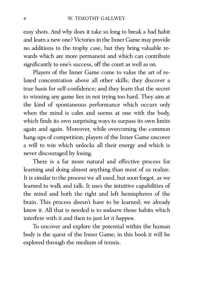 [object Object] «The Inner Game of Tennis: The classic guide to the mental side of peak performance», автор У. Тимоти Гэллуэй - фото №4 - миниатюра