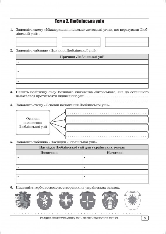 [object Object] «Робочий зошит з історії України. 8 клас», авторів Юлія Гук, Олександр Гук - фото №6 - мініатюра
