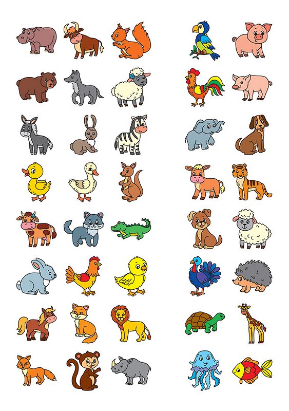 English for Kids. Дикі та свійські тварини. Wild and Domestic Animals (+ наліпки) — фото 6