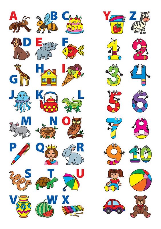 English for Kids. Алфавіт і цифри. Alphabet and Numbers (+ наліпки) — фото 6