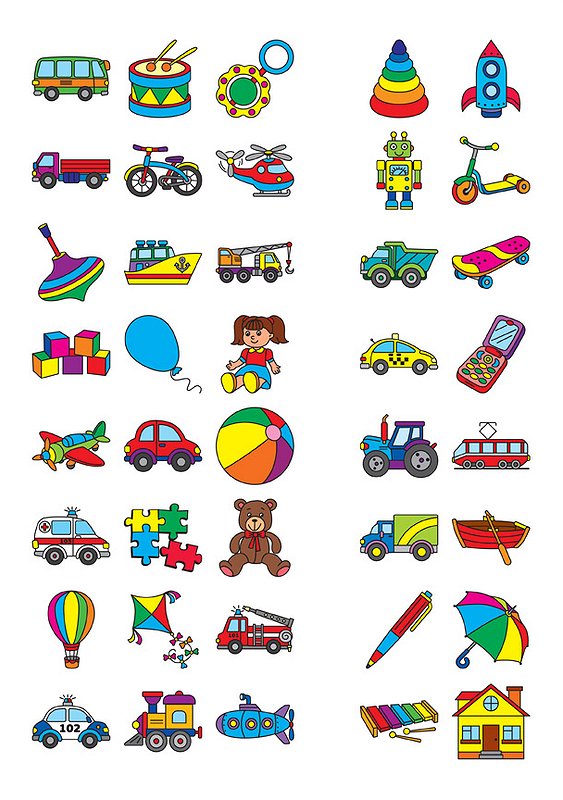 English for Kids. Іграшки і транспорт. Toys and Transport (+ наліпки) — фото 6