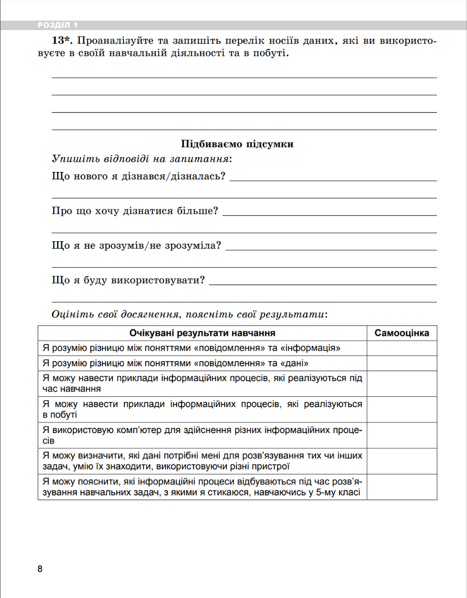 [object Object] «Інформатика. 5 клас. Робочий зошит», авторов Иосиф Ривкинд, Татьяна Лысенко, Людмила Черникова, Виктор Шакотько - фото №2 - миниатюра
