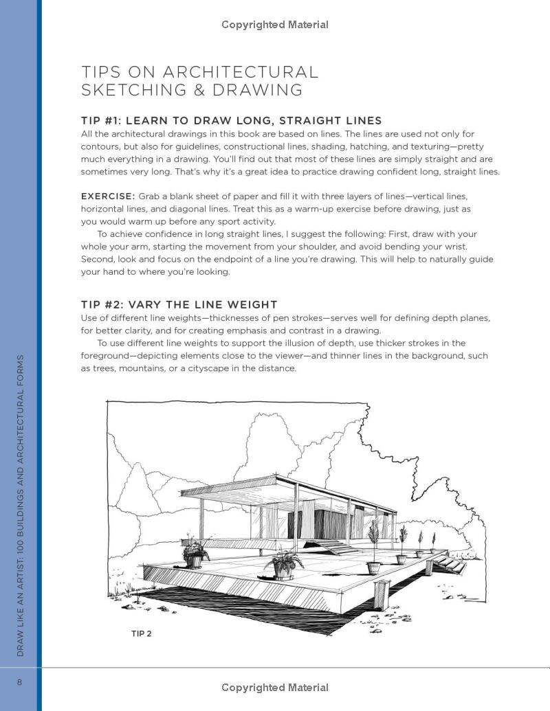 [object Object] «100 Buildings and Architectural Forms. Step-by-Step Realistic Line Drawing», автор Дэвид Дразил - фото №5 - миниатюра