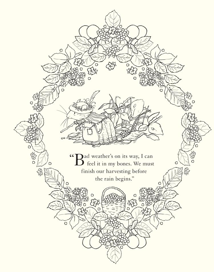 [object Object] «Brambly Hedge: Festive Colouring Book», автор Джилл Барклем - фото №5 - миниатюра