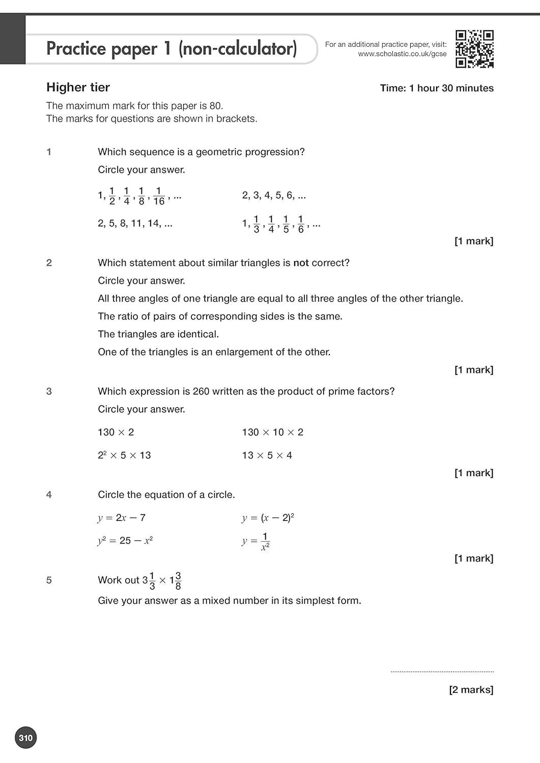 [object Object] «Higher Mathematics AQA Revision and Exam Practice», автор Стів Дойл - фото №6 - мініатюра