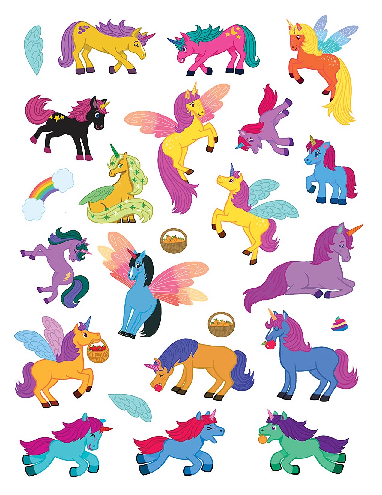 [object Object] «Jumbo Stickers for Little Hands. Unicorns», автор Джомике Теджидо - фото №6 - миниатюра
