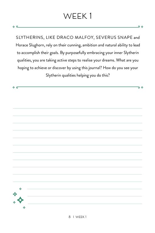 [object Object] «Harry Potter. Ambition. A guided journal for embracing your inner Slytherin» - фото №6 - миниатюра