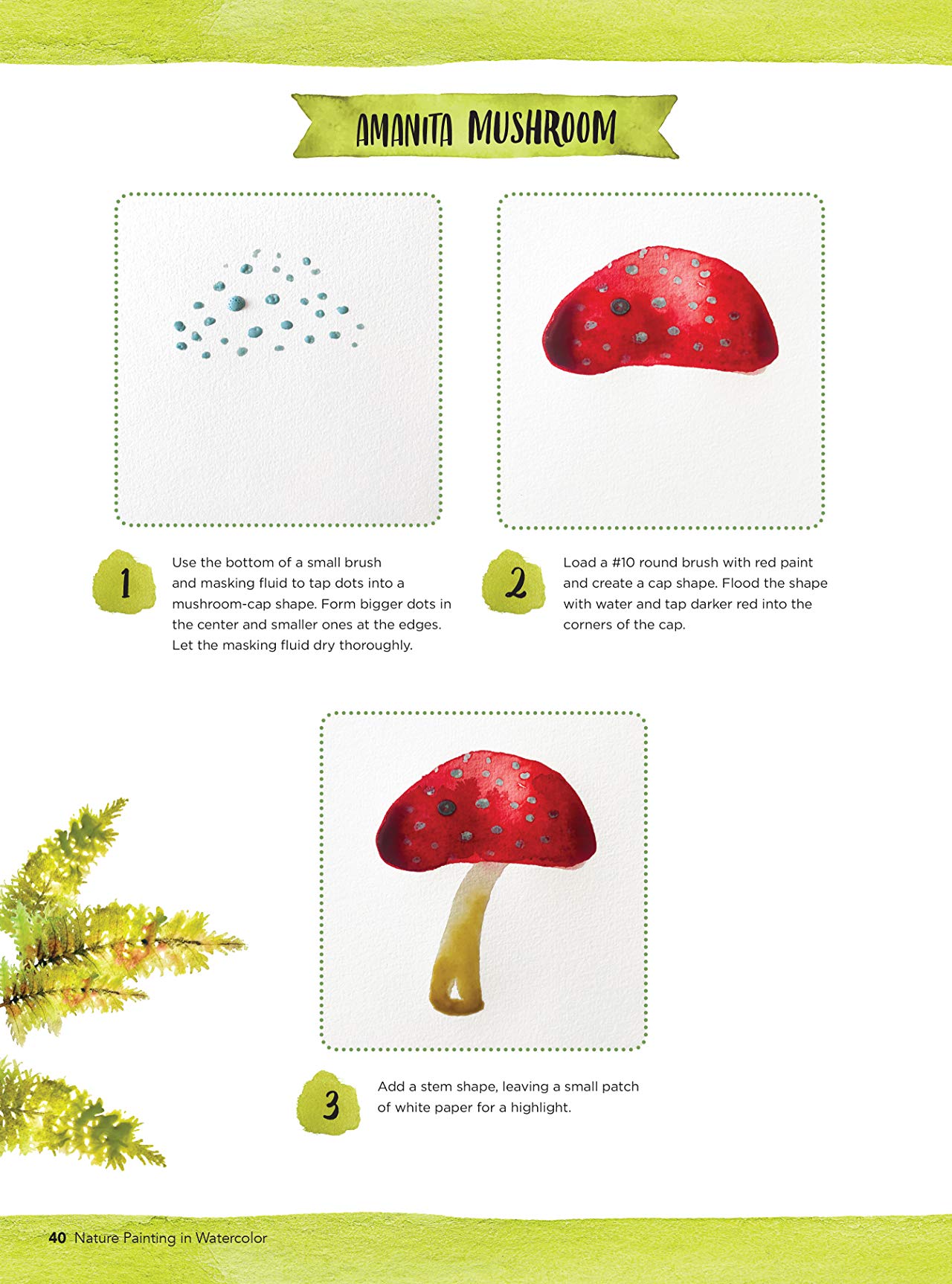 [object Object] «Nature Painting in Watercolor. Learn to paint florals, ferns, trees, and more in colorful, contemporary watercolor», автор Кристина Ломбарді - фото №6 - мініатюра