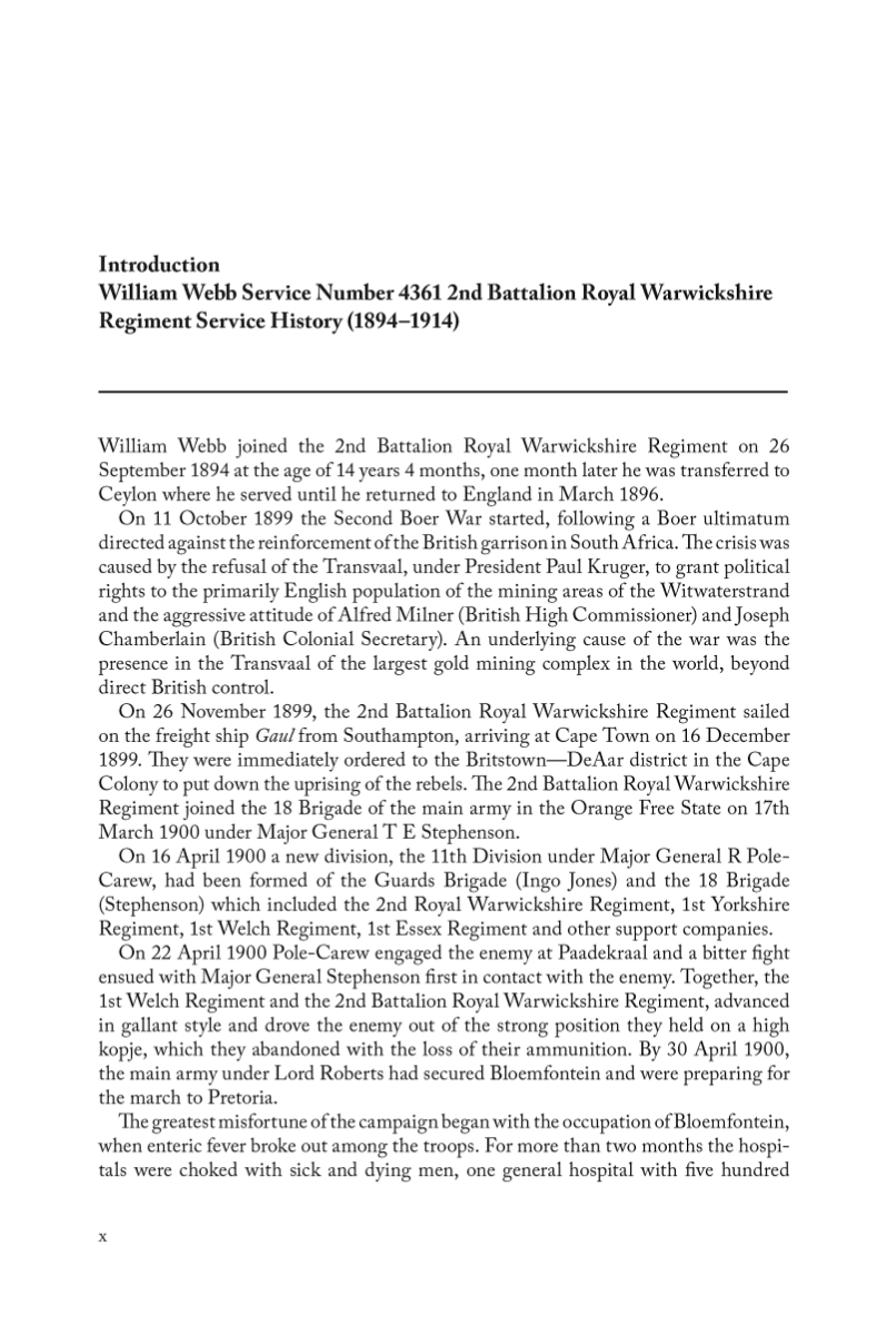 [object Object] «Time to Remember: The Journal of Lance Sergeant William Webb, October 1914-January 1916, 2nd Battalion Royal Warwickshire Regiment, 7th Division 1914-1918», автор Джеральд Бакстон - фото №6 - миниатюра