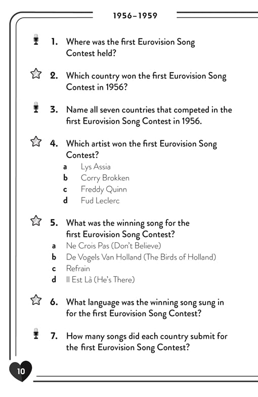 [object Object] «Nul Points: The Unofficial Eurovision Quiz Book», автор Сьюзи Рэй - фото №6 - миниатюра