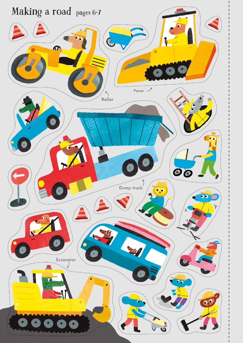 [object Object] «Little First Stickers Building Site», автор Джейн Бингхэм - фото №6 - миниатюра