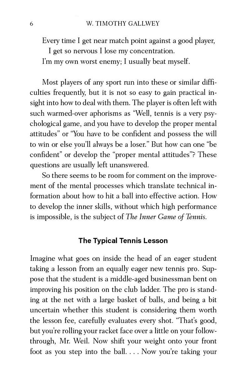 [object Object] «The Inner Game of Tennis: The classic guide to the mental side of peak performance», автор У. Тимоти Гэллуэй - фото №6 - миниатюра