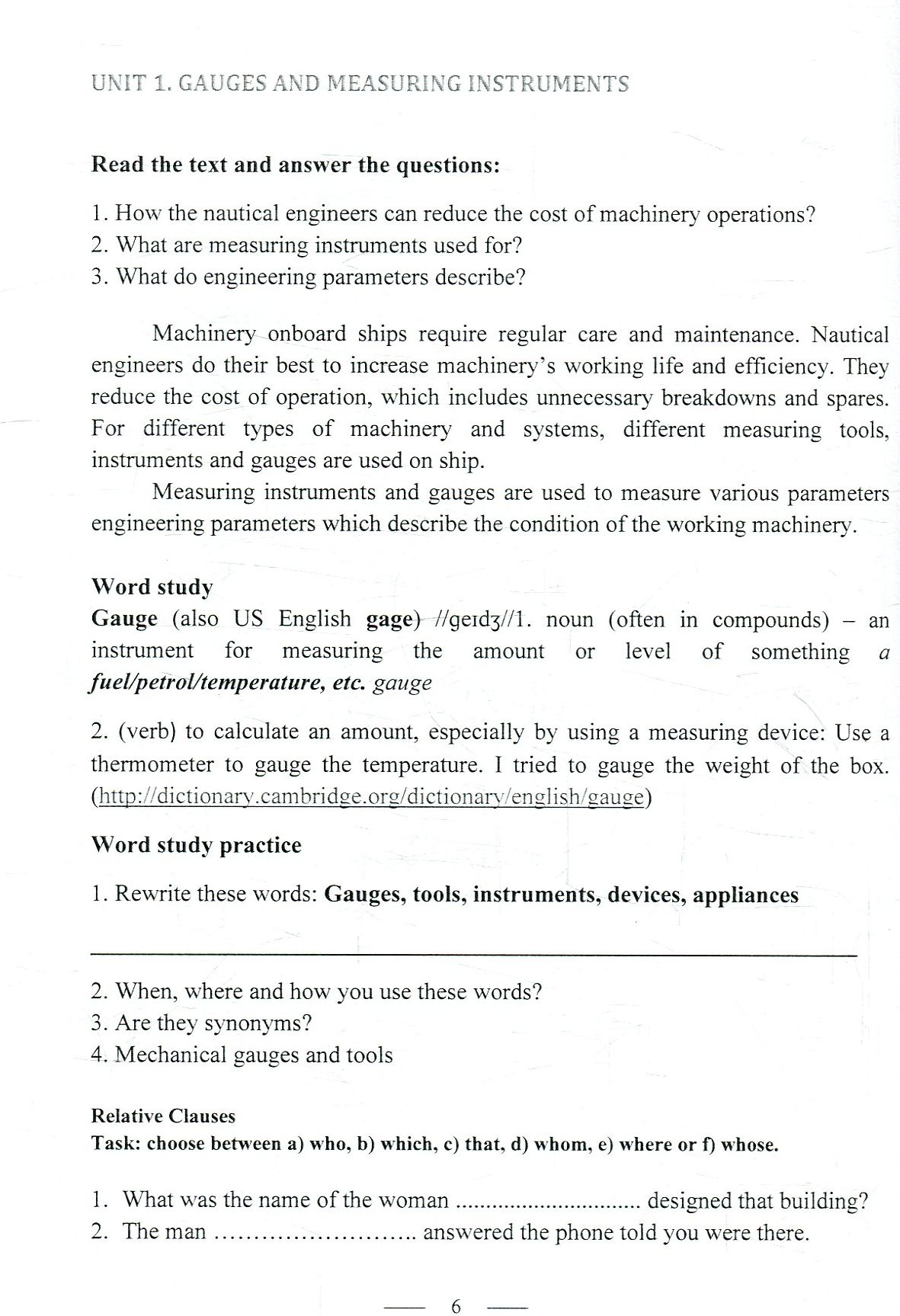 Technical English for nautical engineers. Student’s book. Level 1 — фото 8