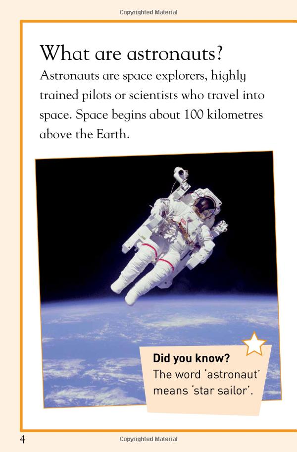 [object Object] «Kingfisher Readers: Astronauts (Level 3: Reading Alone with Some Help)», автор Ханна Вілсон - фото №3 - мініатюра
