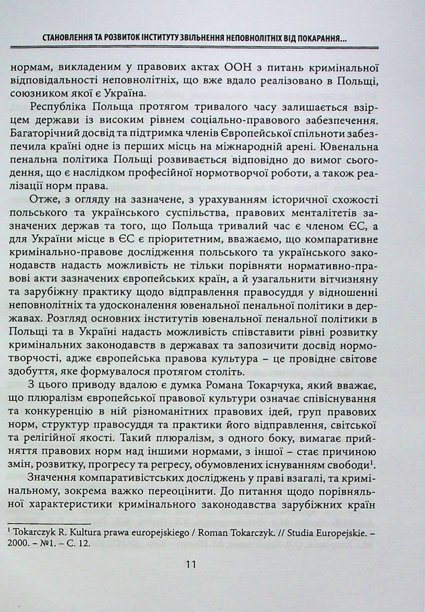Звільнення неповнолітніх від покарання та його відбування у кримінальному та кримінально-виконавчому праві України та Польщі — фото 11