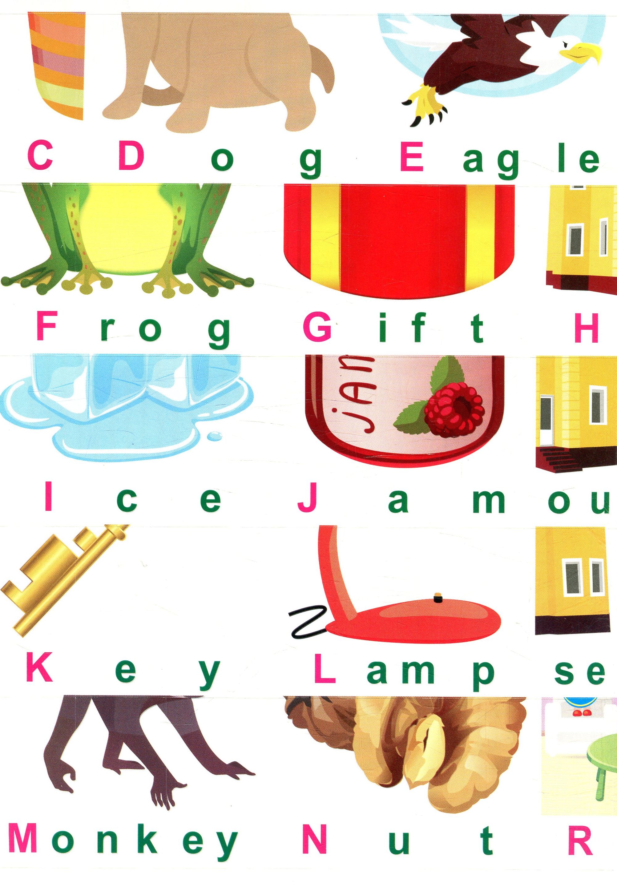 English alphabet з наліпками, з веселими віршиками — фото 11