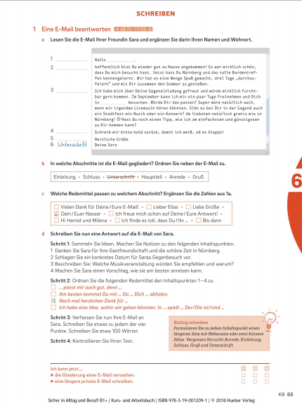[object Object] «Sicher in Alltag und Beruf : Kurs- und Arbeitsbuch B1+», авторів Міхаела Перлманн-Бальме, Сюзанна Швальб, Ютта Орт-Чамба - фото №3 - мініатюра