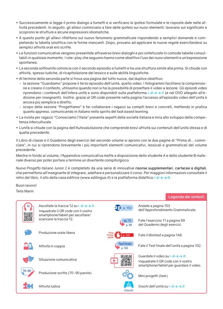 [object Object] «Nuovo Progetto Italiano Junior 2 Libro & Quaderno + audio + video (QR code)», автор Телис Марин - фото №6 - мініатюра