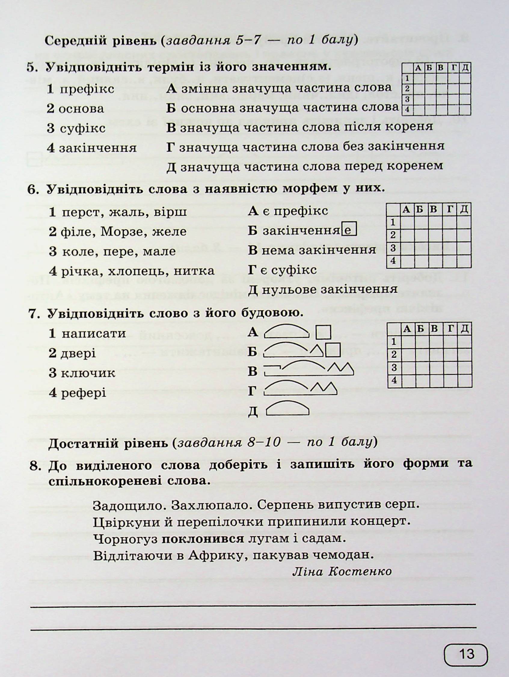 Українська мова. 6 клас. Зошит для діагностувальних робіт — фото 15