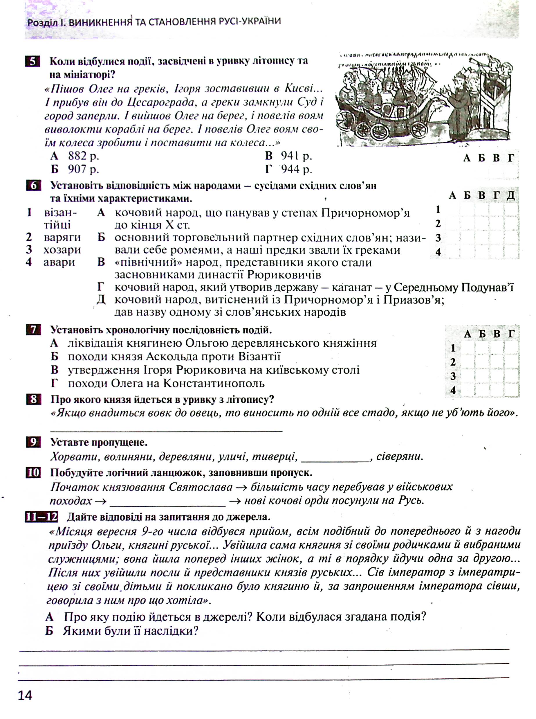 Історія України. Всесвітня історія. 7 клас. Контроль результатів навчання — фото 14