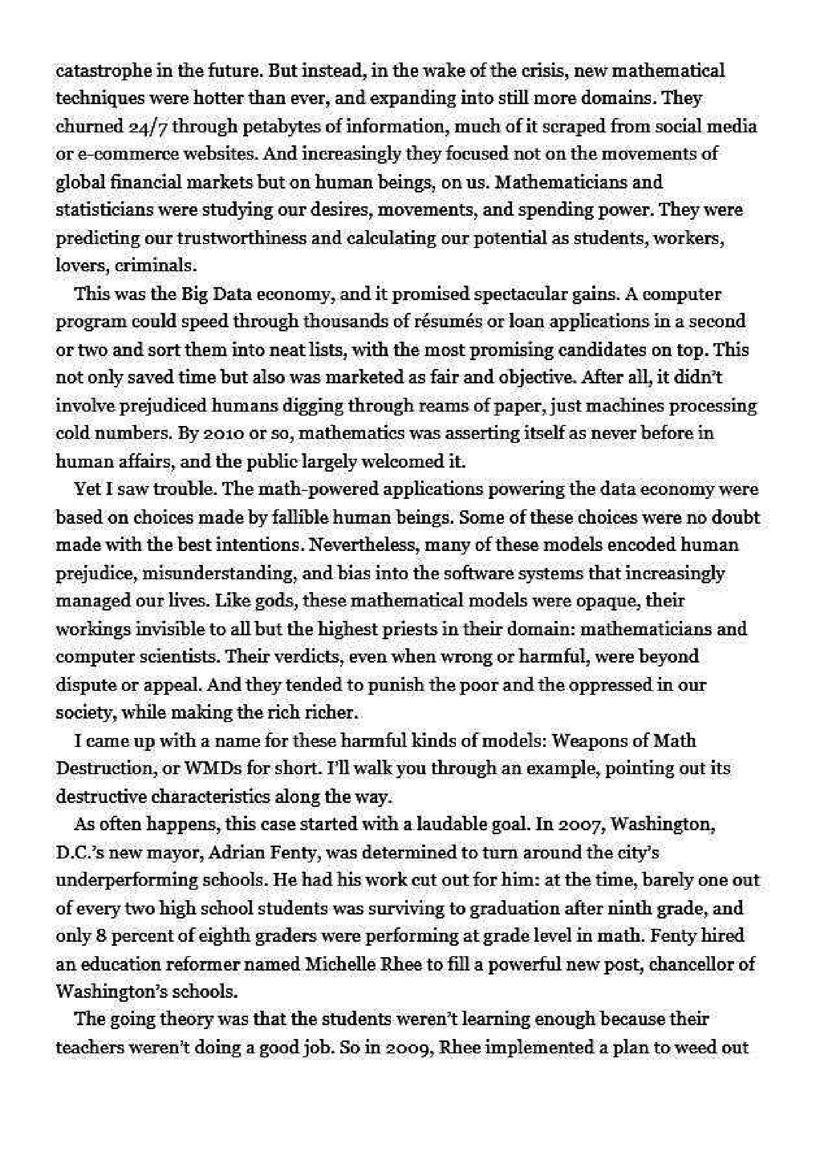 [object Object] «Weapons of Math Destruction: How Big Data Increases Inequality and Threatens Democracy», автор Кэти О'нейл - фото №4 - миниатюра