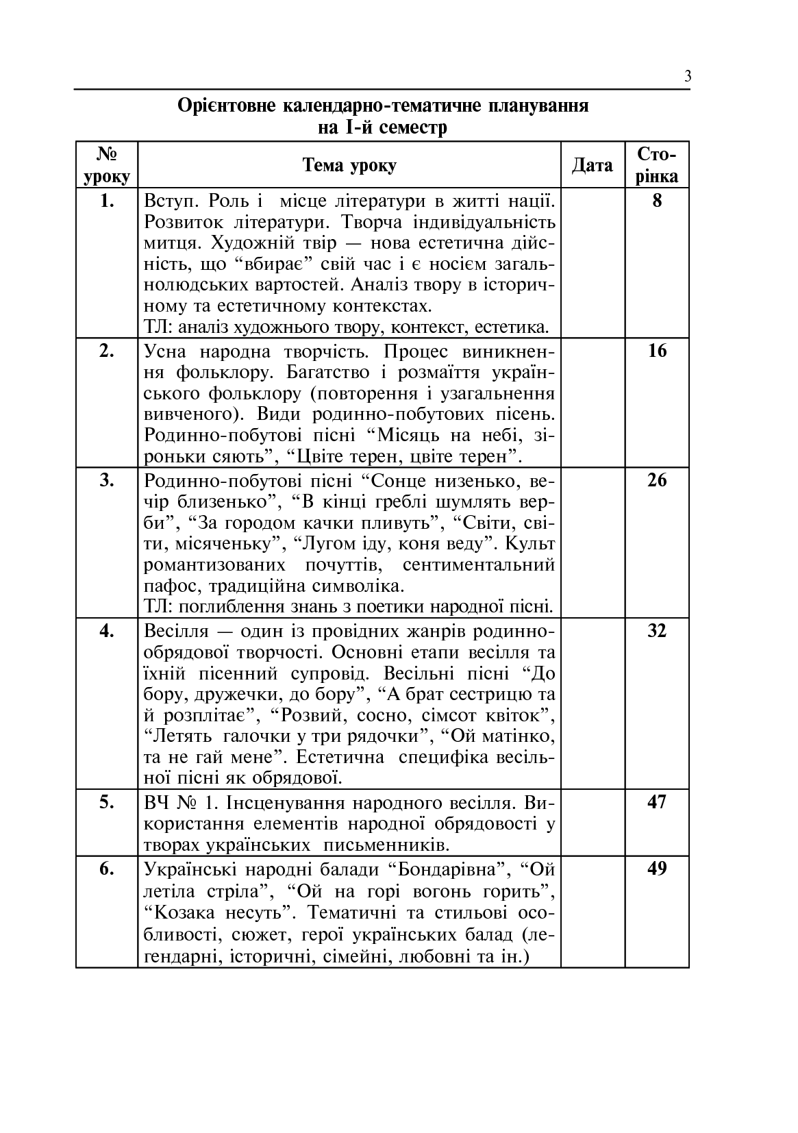 Уроки української літератури. 9 клас. І семестр. Посібник для вчителя — фото 7