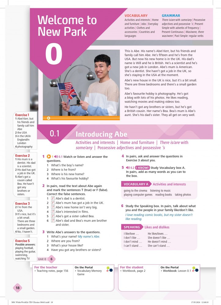 [object Object] «Wider World (2nd Edition) for Ukraine 3 Teacher's Book + Teacher's Portal Access Code», авторів Золтан Резмювес, Олена Міходуй - фото №4 - мініатюра
