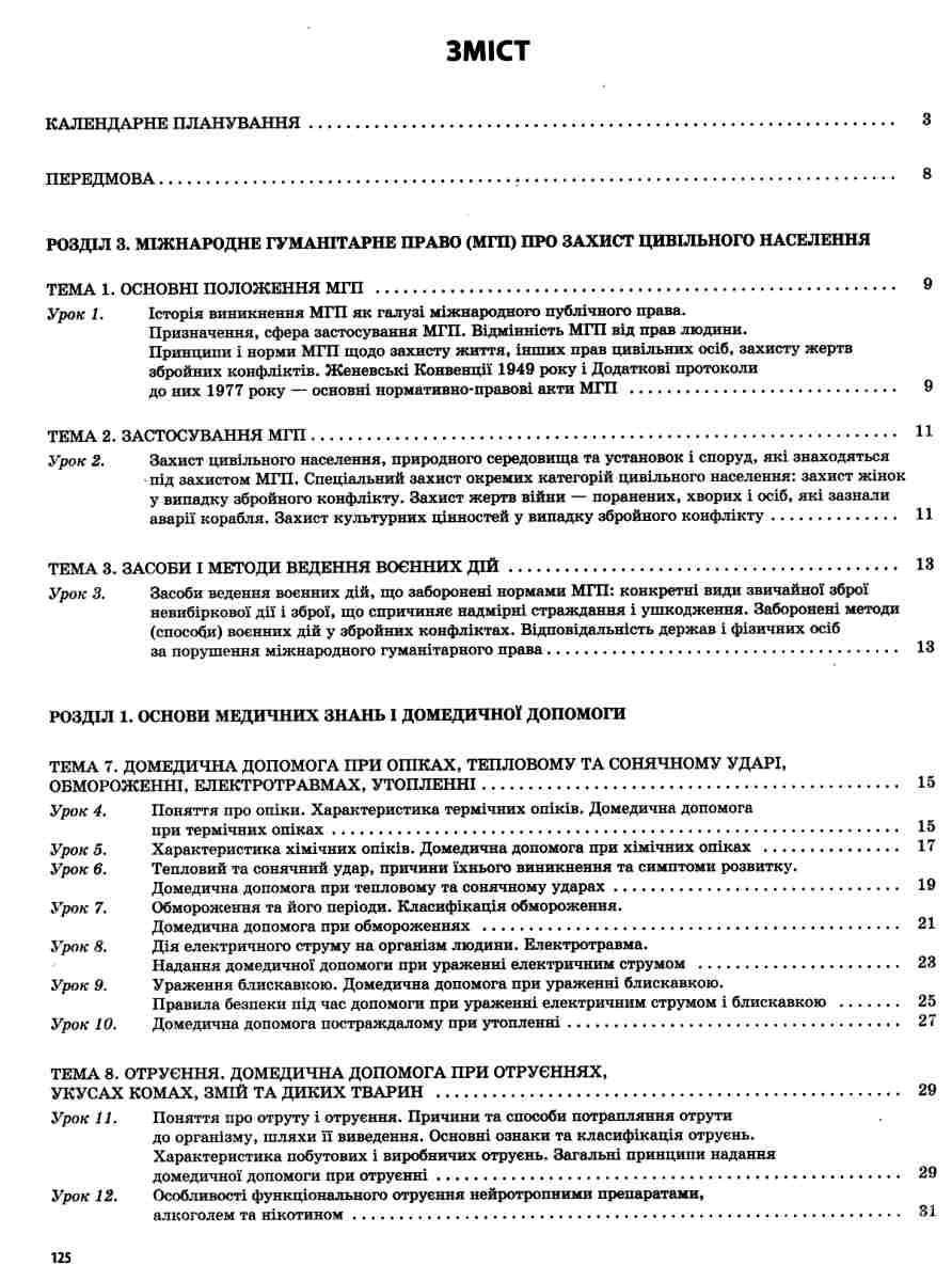 Захист Вітчизни. Основи медичних знань. 11 клас — фото 3