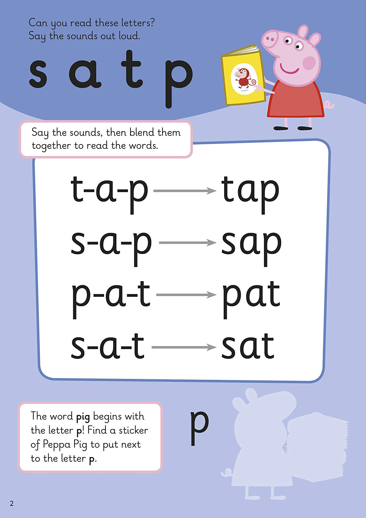[object Object] «Peppa Pig. Practise with Peppa. First Phonics. Sticker Activity Book» - фото №2 - миниатюра