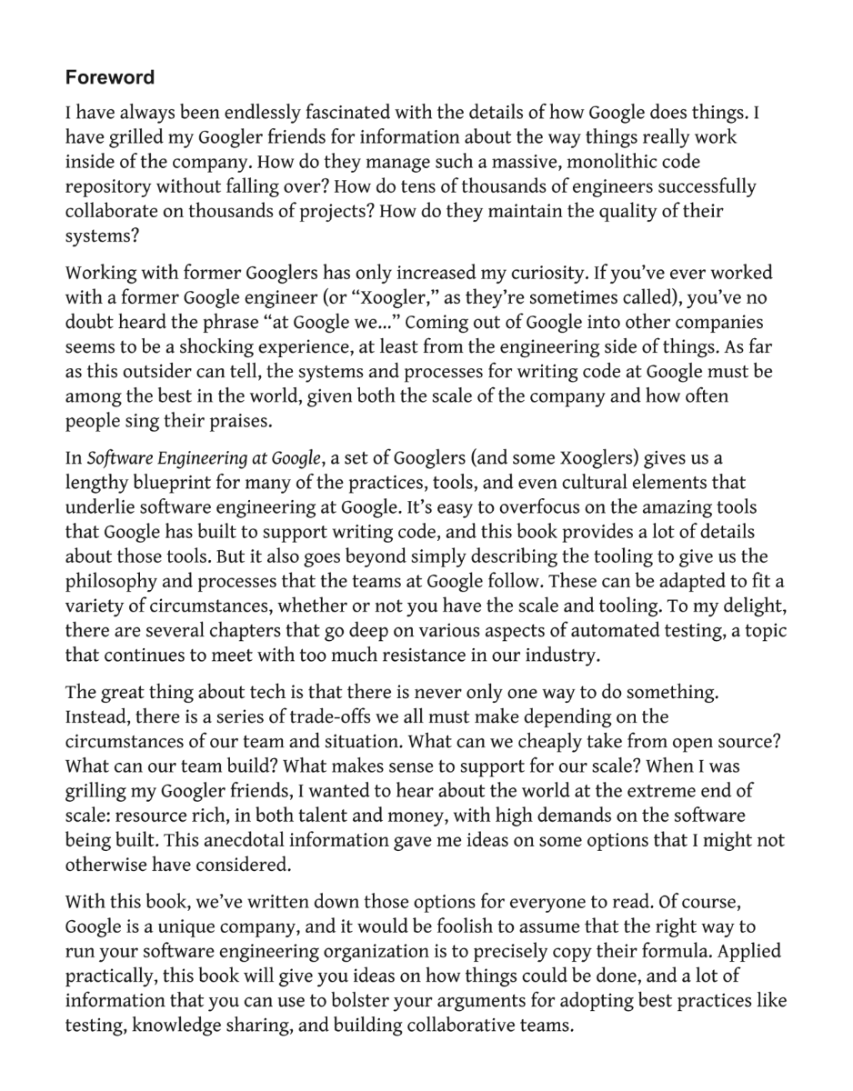 Книга «Software Engineering at Google. Lessons Learned from Programming ...