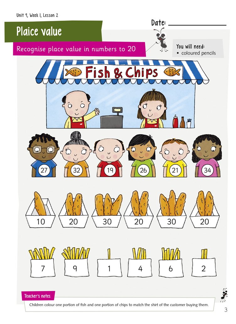 [object Object] «Activity Book 1A. Busy Ant Maths. Revised edition», авторов Джо Пауер, Никола Морган, Рэйчел Акстен-Хиггс - фото №3 - миниатюра