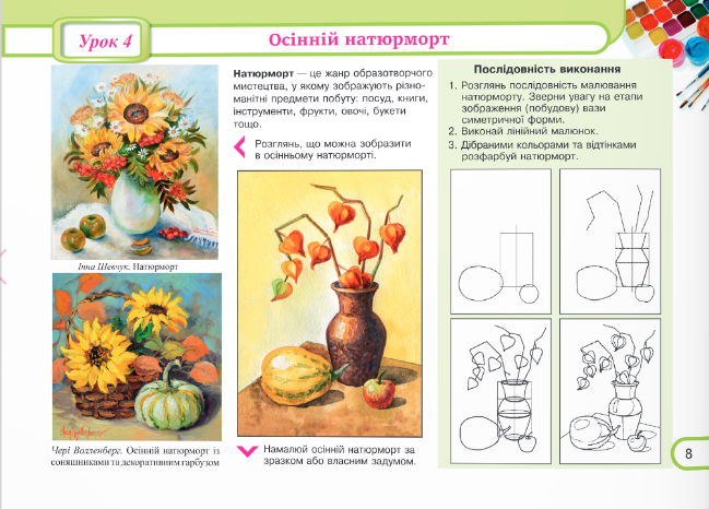 [object Object] «Юний художник. Альбом-посібник з образотворчого мистецтва. 6 клас (до підруч. Л. Масол та ін.)», авторів Світлана Демчак, Тетяна Чернявська - фото №4 - мініатюра