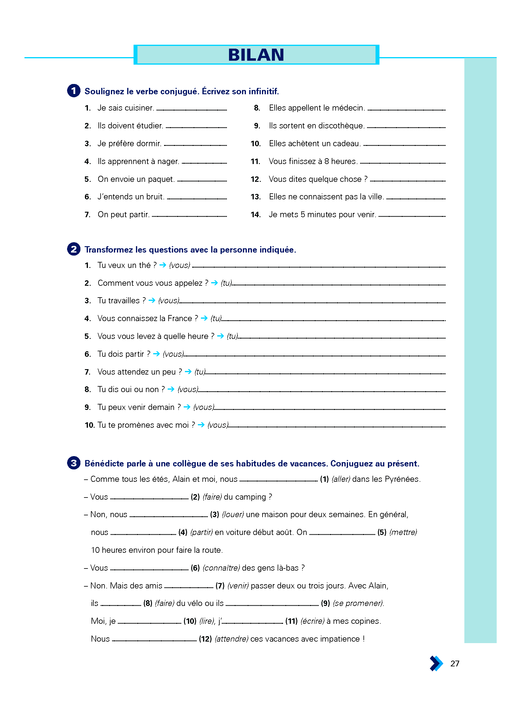 [object Object] «En Contexte. Exercices de grammaire A1 + Audio-MP3 + corrigés», авторів Анне Акьюз, Бернадетт Базель-Шахмей, Жоель Боненфант, Марі-Франсуа Гліманн - фото №6 - мініатюра