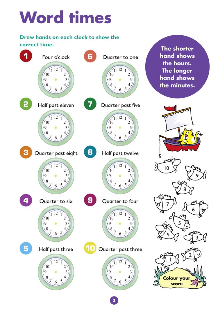 [object Object] «Collins Easy Learning. Telling the Time Quick Quizzes Ages 7-9» - фото №3 - миниатюра