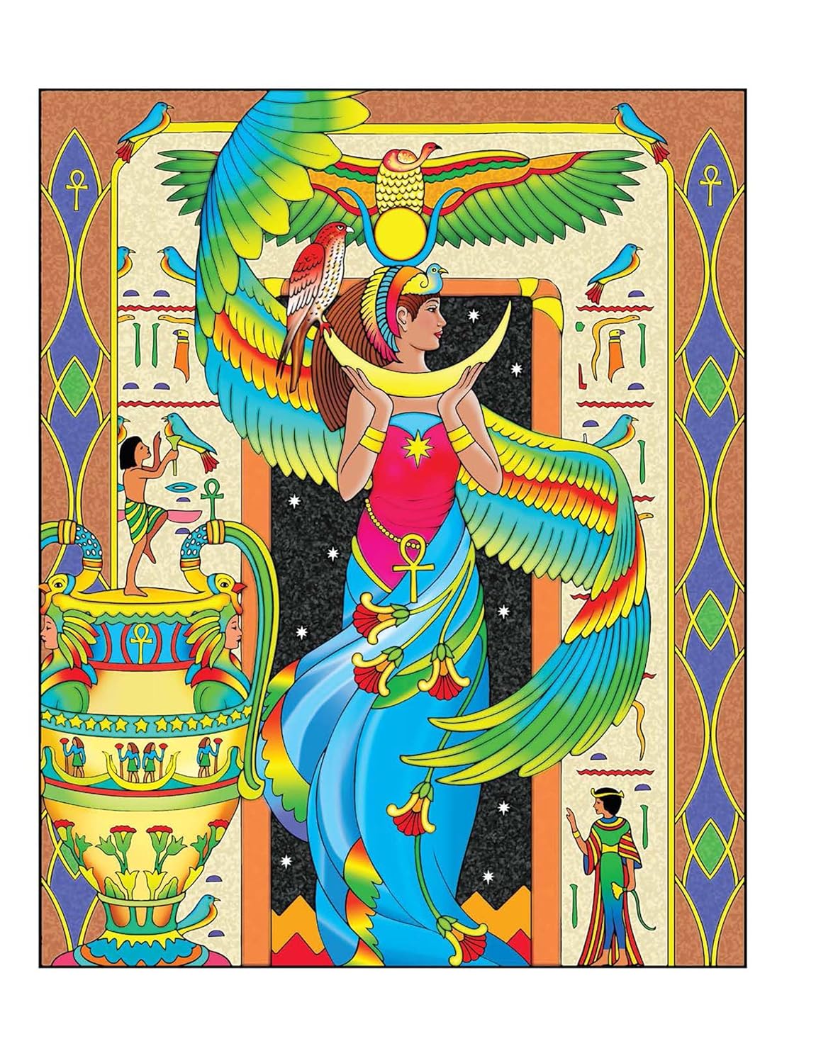 [object Object] «Creative Haven Gorgeous Goddesses Coloring Book», автор Марти Нобл - фото №2 - миниатюра