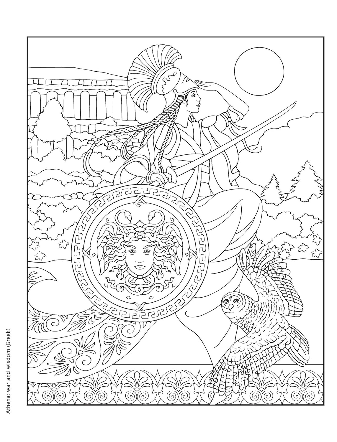 [object Object] «Creative Haven Gorgeous Goddesses Coloring Book», автор Марти Нобл - фото №4 - миниатюра