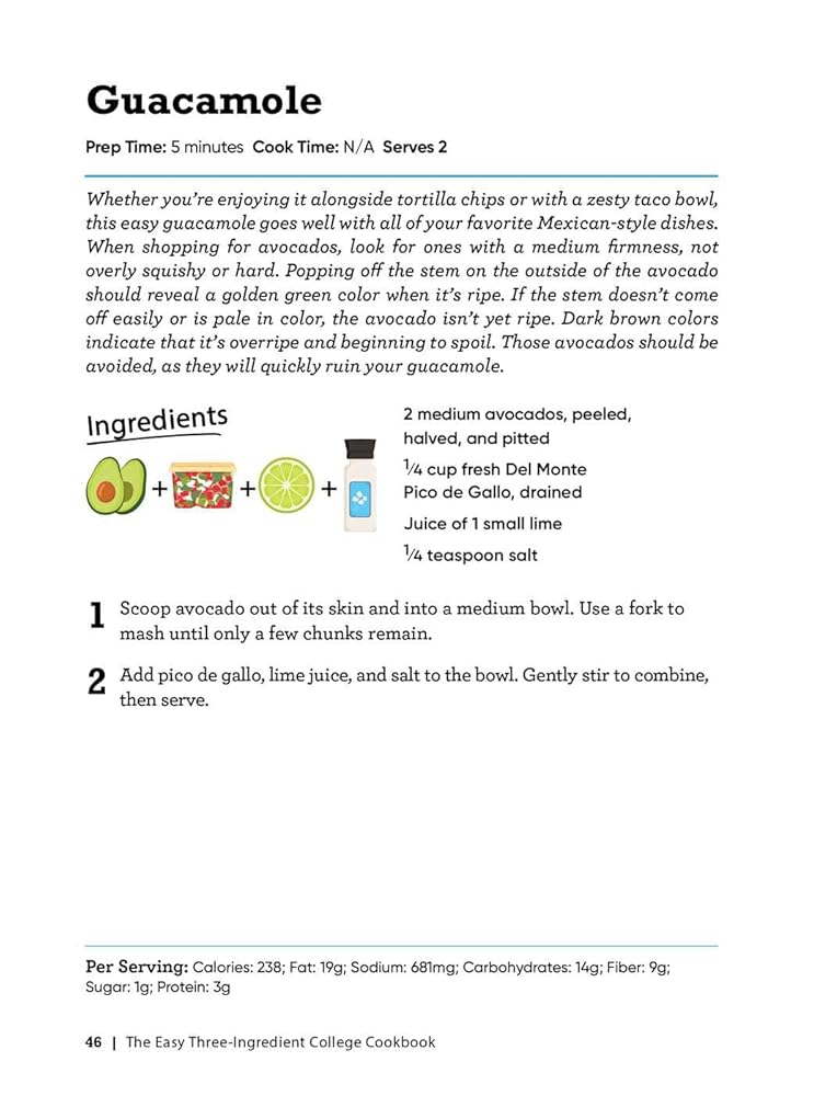 [object Object] «The Easy Three-Ingredient College Cookbook: 100 Quick, Low-Cost Recipes That Fit Your Budget AND Schedule!», автор Робин Филдс - фото №4 - миниатюра