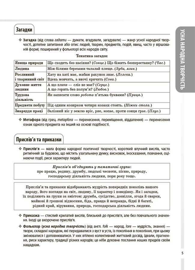 [object Object] «Українська література. Усі основні відомості з курсу. 5-11 класи», авторів Ольга Куцінко, Олег Дрозд - фото №4 - мініатюра