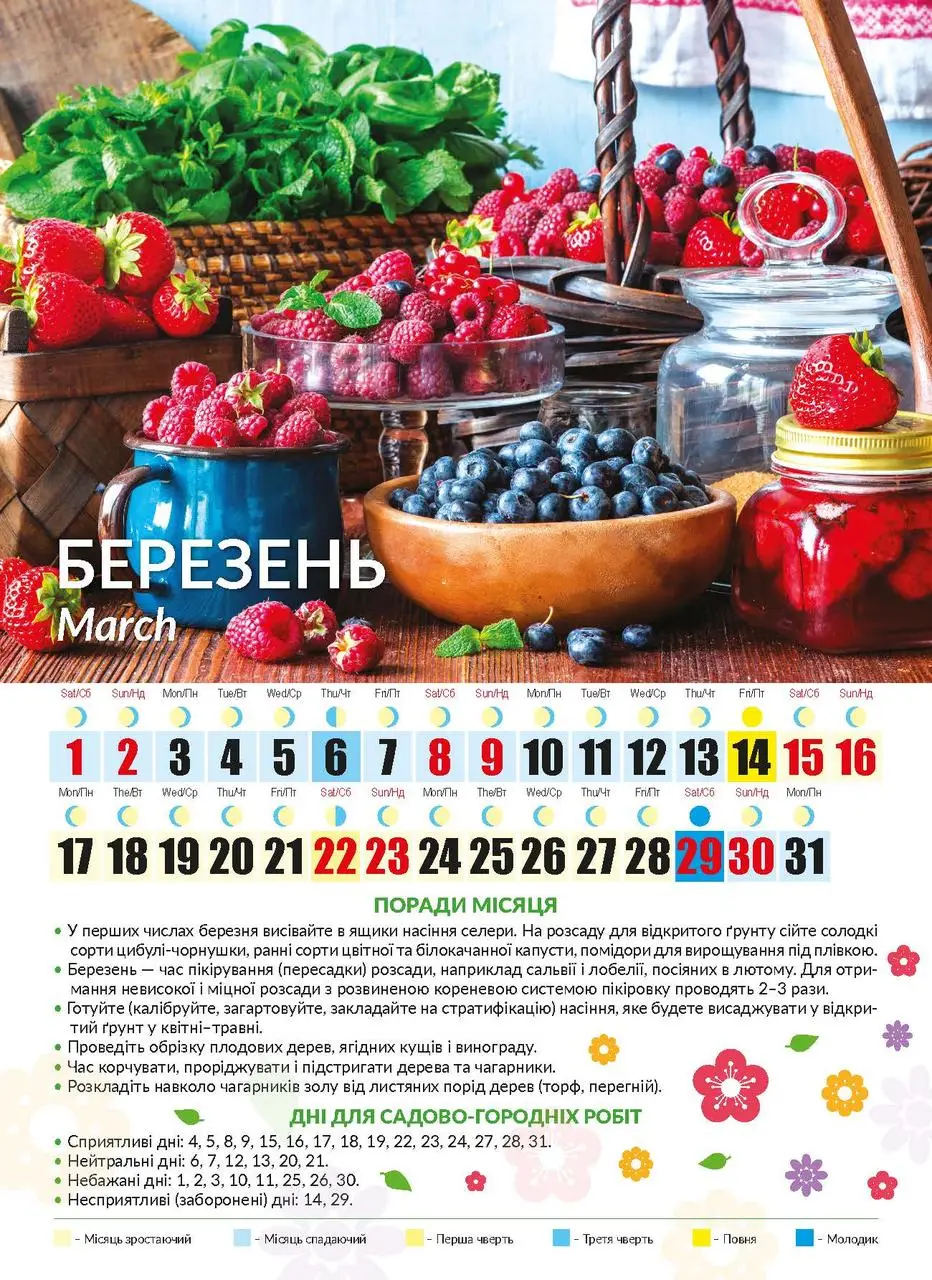 [object Object] «Календар на 2025. Світовид міні. Посівний календар дачника» - фото №4 - миниатюра