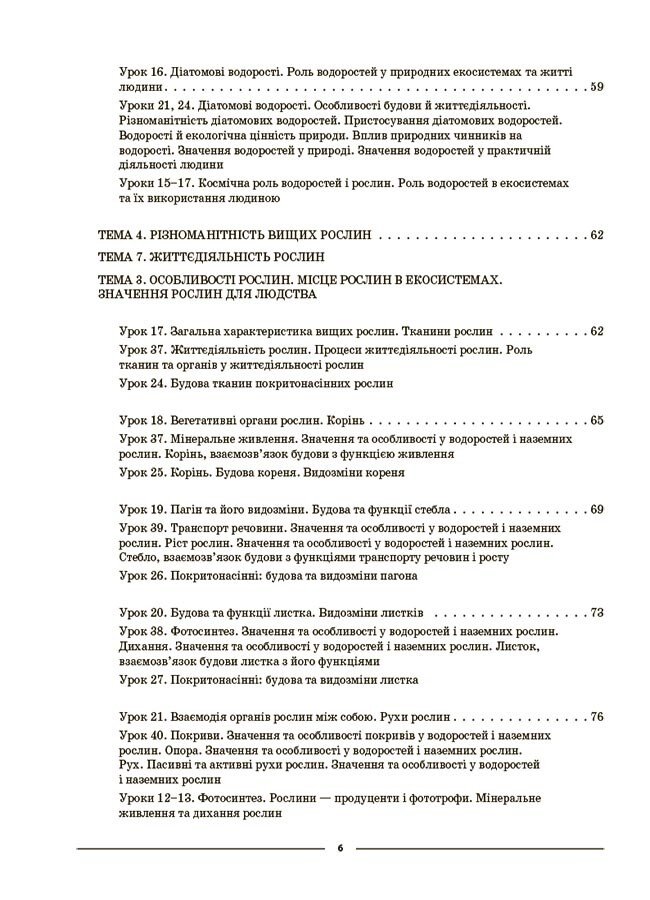 [object Object] «Біологія. Мій конспект. Матеріали до уроків. 7 клас. І семестр», автор Маргарита Атаманчук - фото №5 - мініатюра